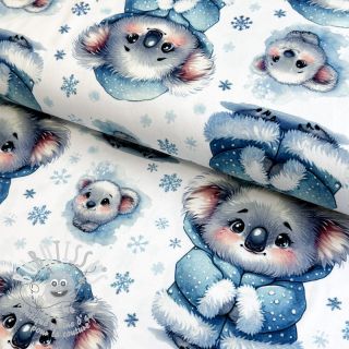 Jersey Snow animals design A digital print