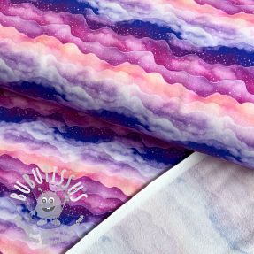 Sweat Magic sky waves purple digital print