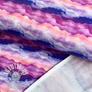 Sweat Magic sky waves purple digital print