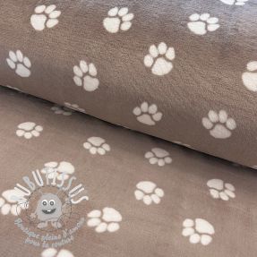 Polaire bien-etre Dog paw beige