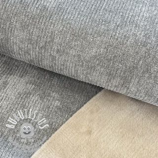 Tissu velours cotelé FROSTY grey