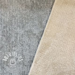 Tissu velours cotelé FROSTY grey