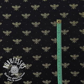 Tissu déco jacquard Busy noir