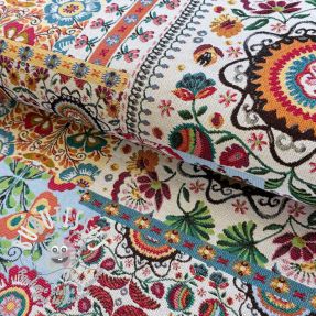 Tissu déco jacquard Ethnic multico