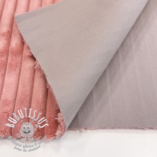 Tissu velours cotelé HANNIBAL bois de rose