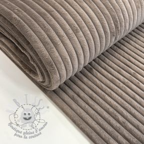 Tissu velours cotelé HANNIBAL taupe