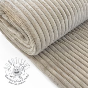 Tissu velours cotelé HANNIBAL beige