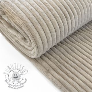 Tissu velours cotelé HANNIBAL beige