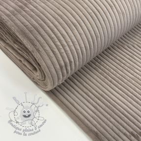 Tissu velours cotelé FUTE taupe