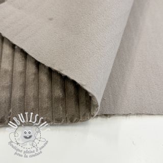 Tissu velours cotelé FUTE taupe