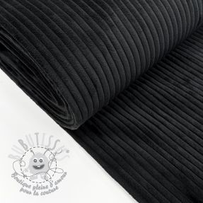 Tissu velours cotelé FUTE noir