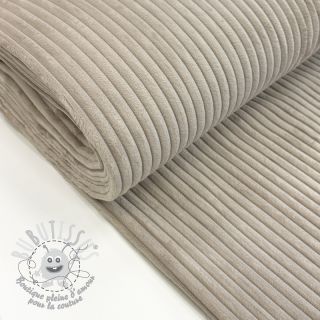 Tissu velours cotelé FUTE beige