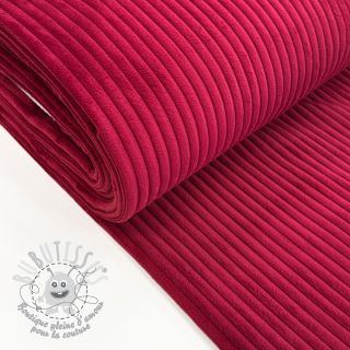 Tissu velours cotelé FUTE lie de vin