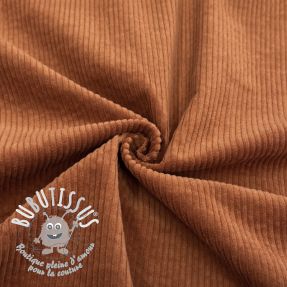 Tissu velours cotelé 6W WASHED STRETCH rust