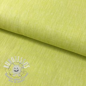 Tissu mélange lin et cotton Fishbone bright green