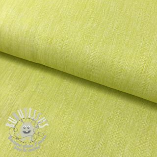 Tissu mélange lin et cotton Fishbone bright green