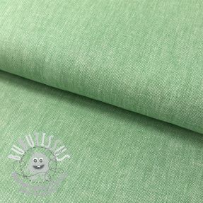 Tissu mélange lin et cotton Fishbone green