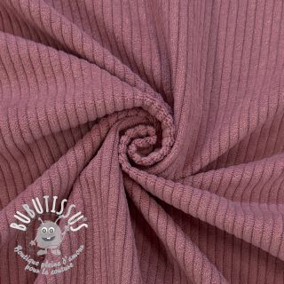 Tissu velours cotelé 6W COTTON TOUCH dark rose