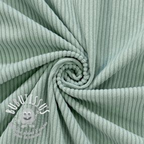 Tissu velours cotelé 6W COTTON TOUCH mint