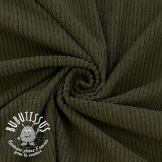 Tissu velours cotelé 6W COTTON TOUCH camo green