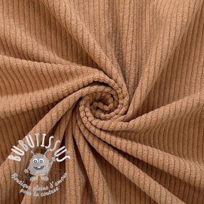 Tissu velours cotelé 6W COTTON TOUCH light brown