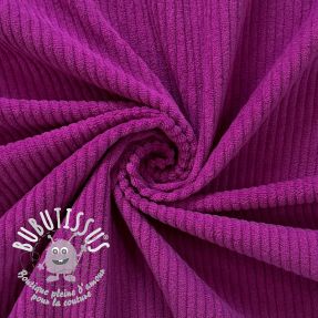 Tissu velours cotelé 6W COTTON TOUCH fuchsia