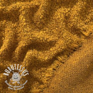 Tissu tricot Bouclette ochre