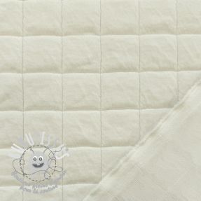 Tissu matelassé Square jacquard off white