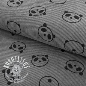 Tissu velours cotelé STRETCH Cute animals design B