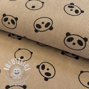 Tissu velours cotelé STRETCH Cute animals design C