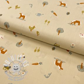 Tissu coton Farmer vintage yellow