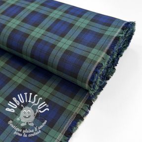 Tartan check black/blue/green