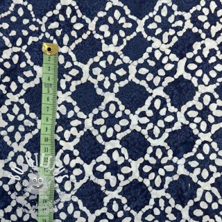 Tissu coton BATIK NEW INDIGO design D