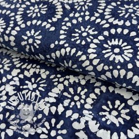 Tissu coton BATIK NEW INDIGO design B