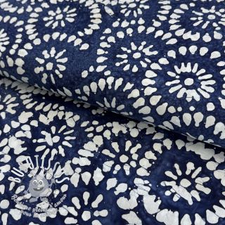 Tissu coton BATIK NEW INDIGO design B