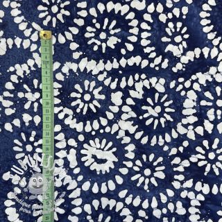 Tissu coton BATIK NEW INDIGO design B