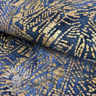 Tissu coton BATIK NEW design F navy