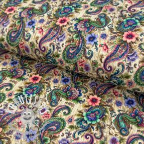 Jersey Paisley woody design B digital print