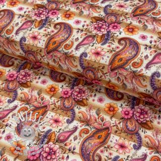 Jersey Paisley woody design A digital print