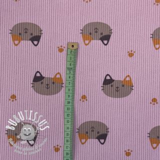 Tissu velours cotelé STRETCH Cute animals design H