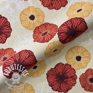 Tissu déco premium Poppy Flower Joy