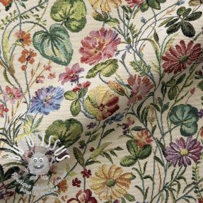 Tissu déco GOBELIN PREMIUM Joyful Flower Garden