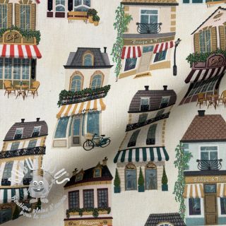 Tissu déco premium Shop Boutique City digital print