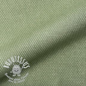 Tissu déco DOBBY Coloured Dot jungle green