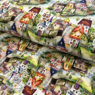 Jersey Little Village multi digital print