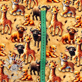 Jersey Safari friends design A digital print