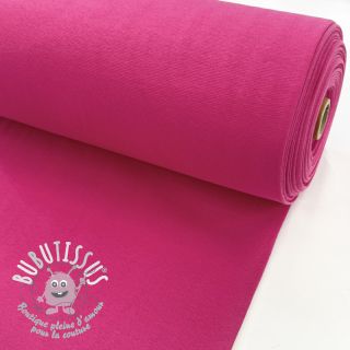 Bord-côte lisse PREMIUM fuchsia