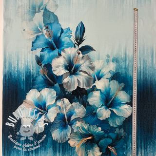 Jersey Big Tropical Floral PANEL digital print