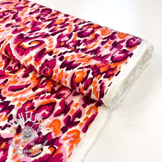 Viscose STRETCH Ikat fuchsia