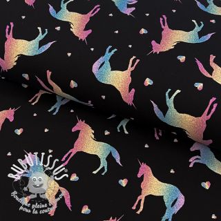 Jersey Unicorns parade black digital print